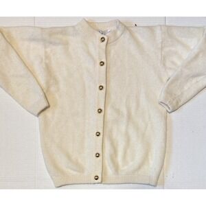 CLAUDE VERNET - Women's VTG Lambswool Angora Rabbit Hair Cardigan Sweater- Large